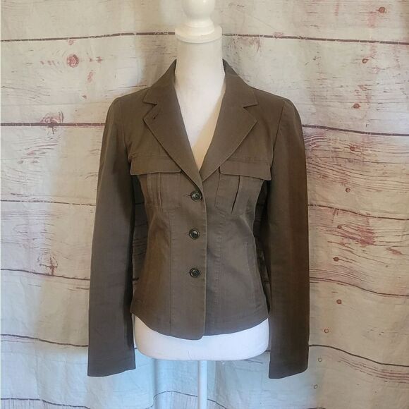 Club Monaco Military Look Blazer Size 0 - Picture 1 of 6